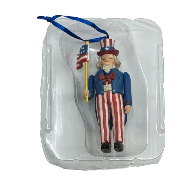 1988 Hallmark Keepsake Uncle Sam Nutcracker Christmas Ornament - Picture 3 of 4